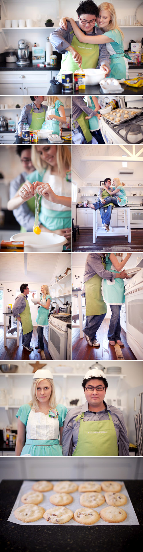 baking cookies in the kitchen engagement shoot by Melissa Jill Photography baking cookies in the kitchen engagement shoot by Melissa Jill Photography