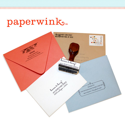 modern custom return address rubber stamps for weddings from Paperwink modern custom return address rubber stamps for weddings from Paperwink