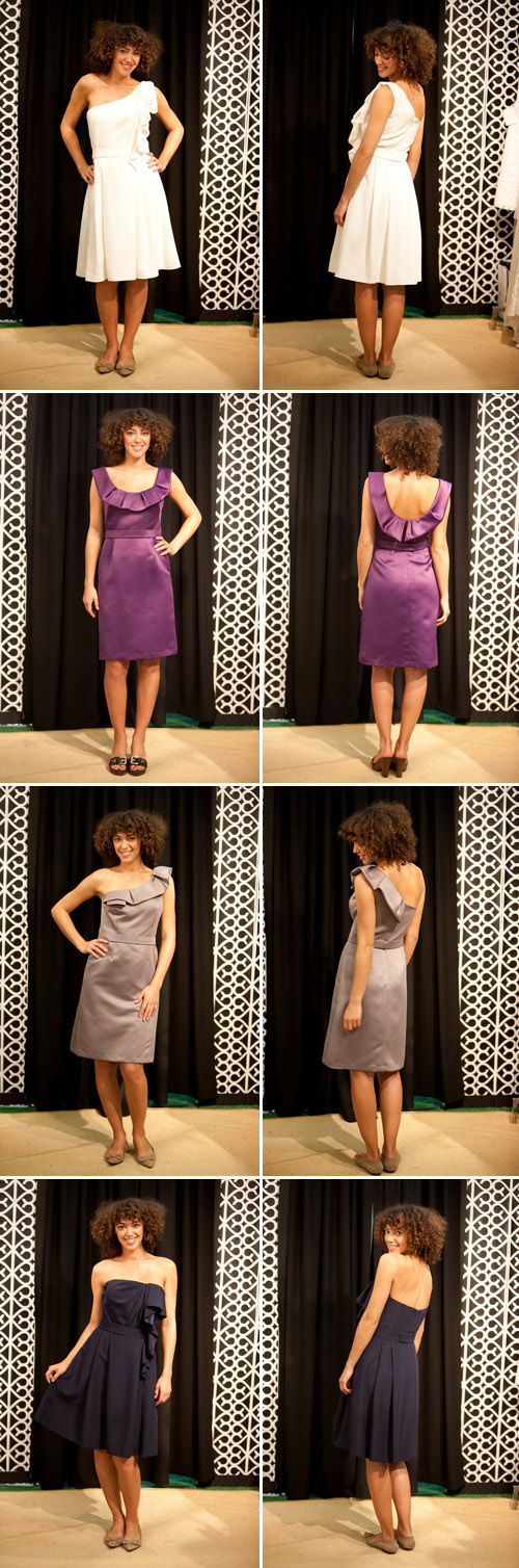 Lela Rose spring 2011 bridesmaids' dresses from The Dessy Group, New York Bridal Market, photos by John and Joseph Photography Lela Rose spring 2011 bridesmaids' dresses from The Dessy Group, New York Bridal Market, photos by John and Joseph Photography