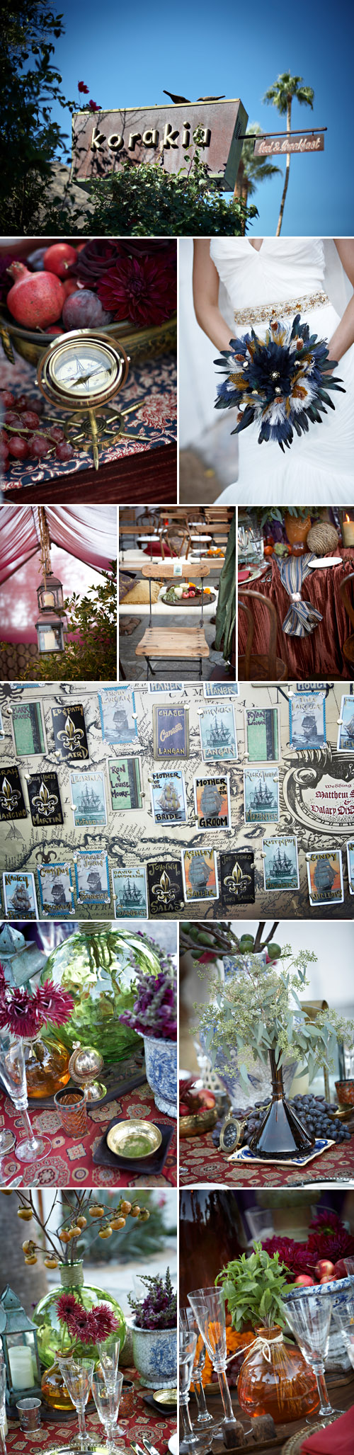 wedding decor inspired by exotic old-world nautical ports and gypsy travelers, event design, planning and production by Kristin Banta Events, photos by Miki & Sonja wedding decor inspired by exotic old-world nautical ports and gypsy travelers, event design, planning and production by Kristin Banta Events, photos by Miki & Sonja