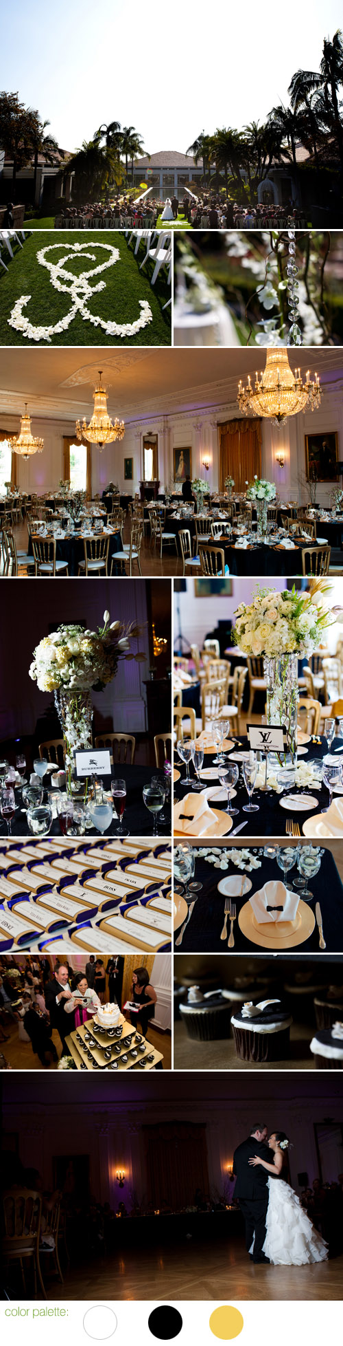 fashion magazine inspired wedding decor, black white and gold wedding color ideas, photos by D. Park Photography fashion magazine inspired wedding decor, black white and gold wedding color ideas, photos by D. Park Photography