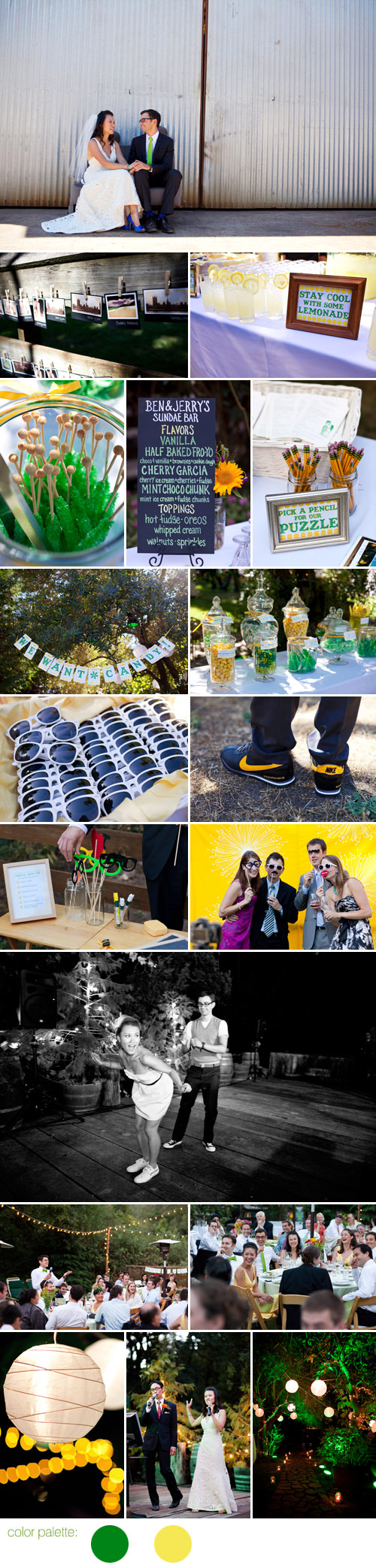 playful summer green and yellow wedding style, Relais du Soleil Glen Ellen, California, photos by Noah Hawthorne Photography playful summer green and yellow wedding style, Relais du Soleil Glen Ellen, California, photos by Noah Hawthorne Photography