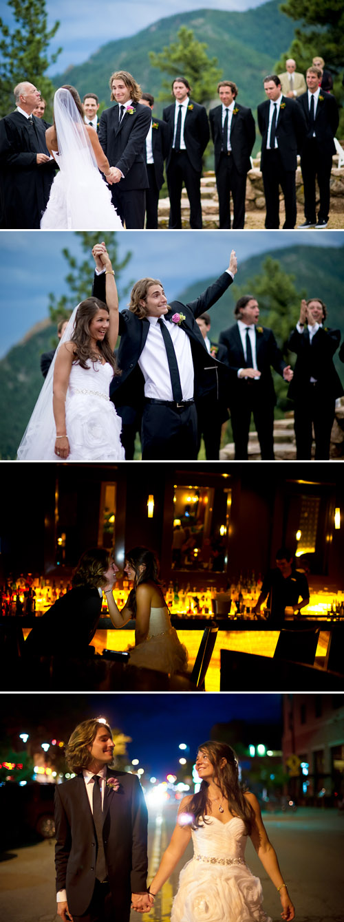 A groom and his groomsmen getting ready on the wedding day, creative Colorado wedding photos from Chowen Photography A groom and his groomsmen getting ready on the wedding day, creative Colorado wedding photos from Chowen Photography
