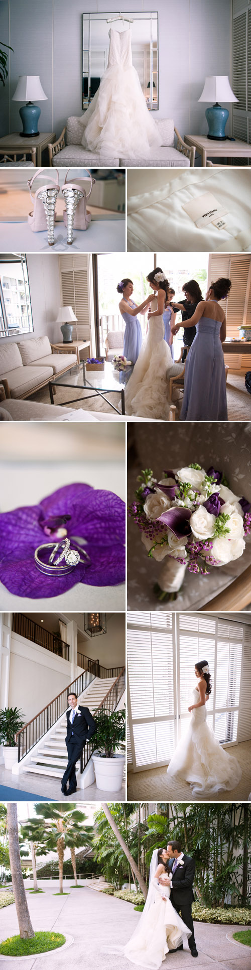 purple, lavender and white hawaii wedding at Halekulani Hotel, Honolulu, photos by Derek Wong purple, lavender and white hawaii wedding at Halekulani Hotel, Honolulu, photos by Derek Wong
