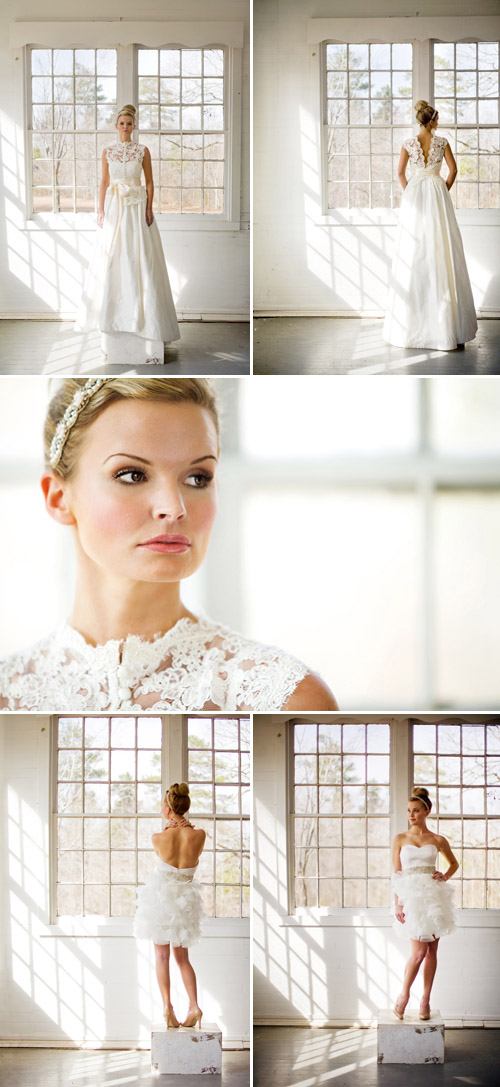 Heidi Elnora 2011 wedding dress collection photographed by Leslee Mitchell Heidi Elnora 2011 wedding dress collection photographed by Leslee Mitchell