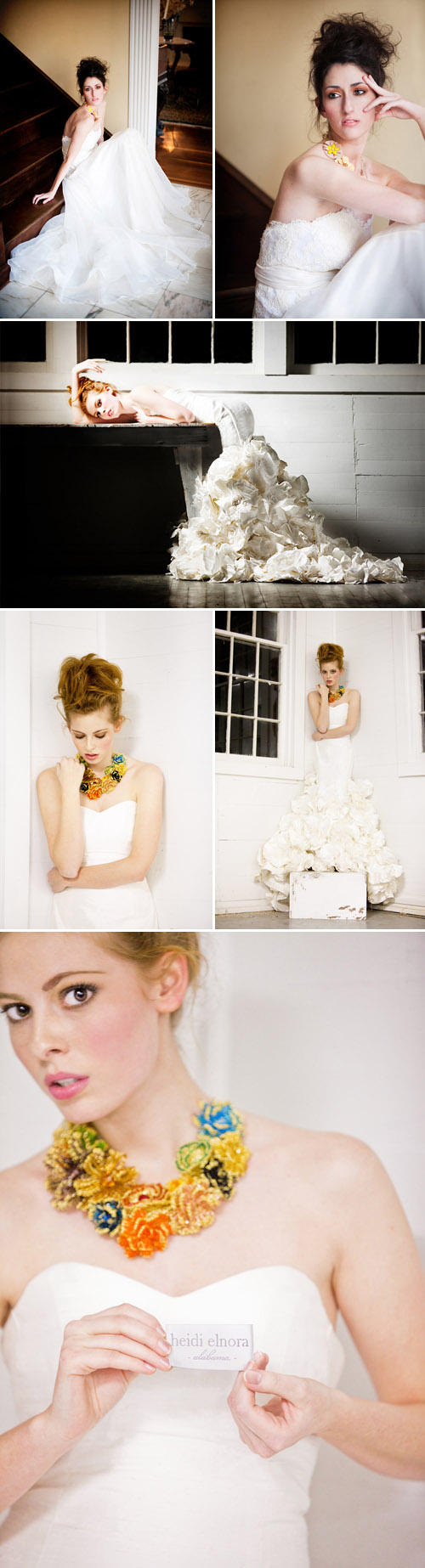 Heidi Elnora 2011 wedding dress collection photographed by Leslee Mitchell Heidi Elnora 2011 wedding dress collection photographed by Leslee Mitchell