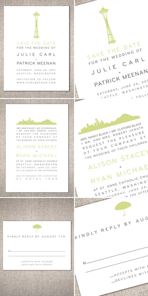 city skyline wedding invitations and save the dates from Hello!Lucky city skyline wedding invitations and save the dates from Hello!Lucky