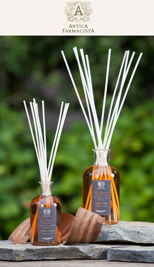 Home Ambiance Diffuser in Sandalwood Amber from Antica Farmacista Home Ambiance Diffuser in Sandalwood Amber from Antica Farmacista