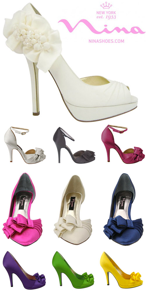 bridal and bridesmaids' shoes from Nina Shoes bridal and bridesmaids' shoes from Nina Shoes