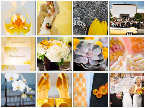 Junebug Weddings image gallery yellow wedding color palette Junebug Weddings image gallery yellow wedding color palette