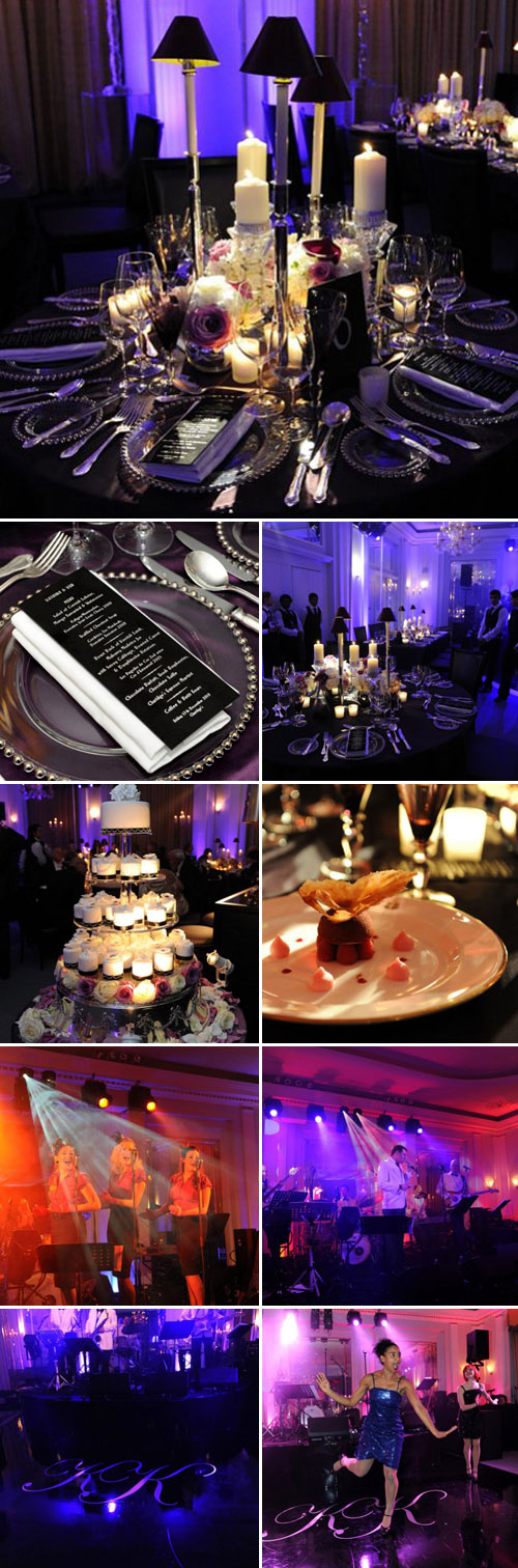 Mark Niemierko purple and black art deco chic wedding at Claridge's Hotel, London, photos by Allora Visuals Mark Niemierko purple and black art deco chic wedding at Claridge's Hotel, London, photos by Allora Visuals