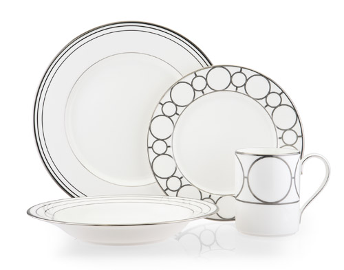 Platinum Links modern graphic design dinnerware for your bridal registry from Mikasa Platinum Links modern graphic design dinnerware for your bridal registry from Mikasa