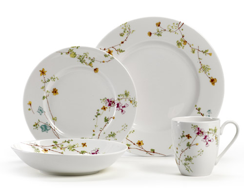 Sketch Floral flower design dinnerware for your bridal registry from Mikasa Sketch Floral flower design dinnerware for your bridal registry from Mikasa