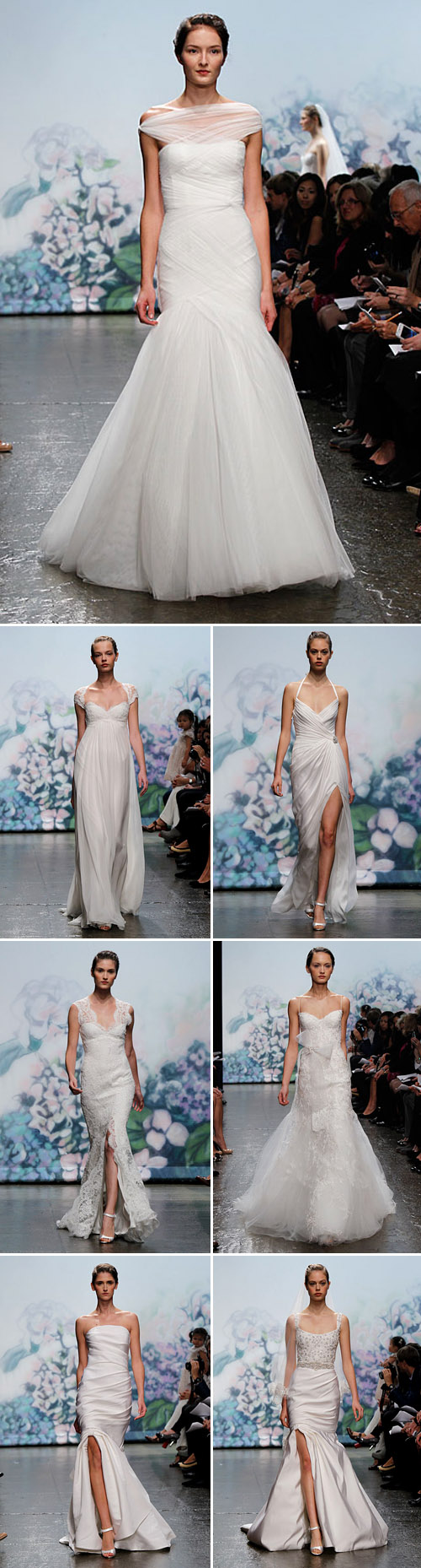 Monique Lhuillier wedding dresses from the Fall 2012 bridal collection Monique Lhuillier wedding dresses from the Fall 2012 bridal collection