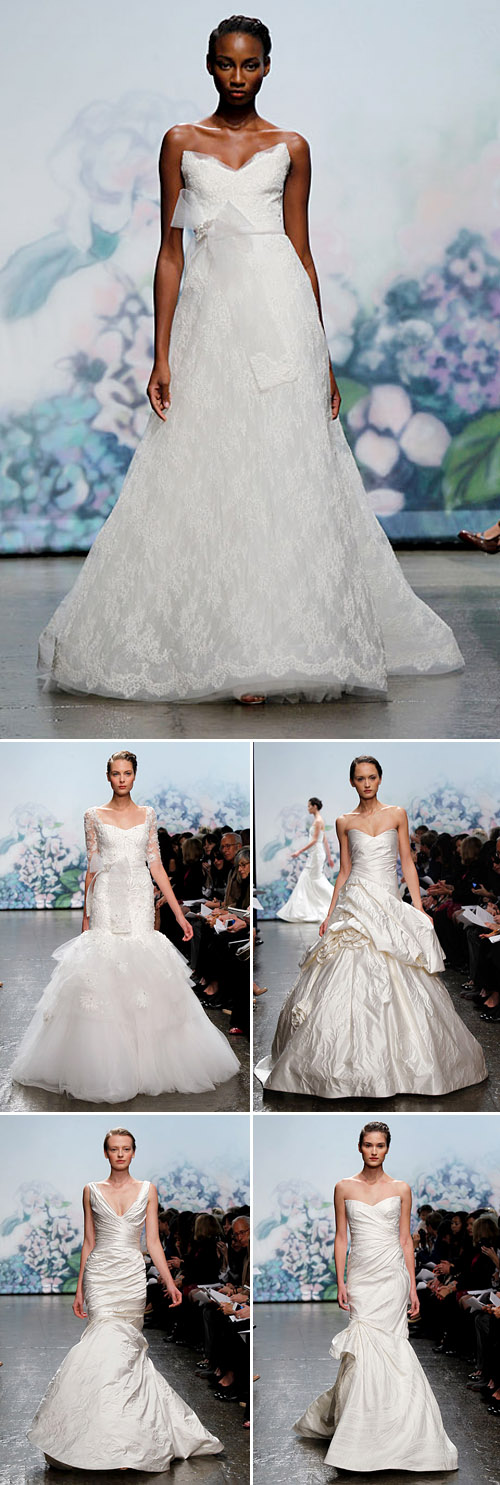 Monique Lhuillier wedding dresses from the Fall 2012 bridal collection Monique Lhuillier wedding dresses from the Fall 2012 bridal collection