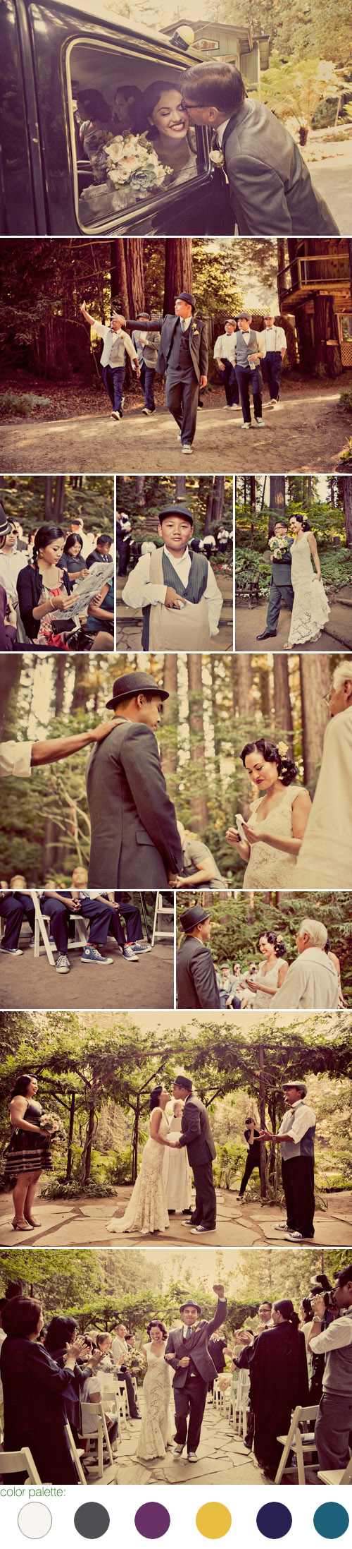 picnic inspired real wedding at Nestldown in the Santa Cruz Mountains, photos by Paco and Betty picnic inspired real wedding at Nestldown in the Santa Cruz Mountains, photos by Paco and Betty