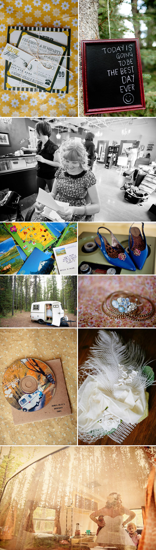 camping inspired Alberta, Canada wedding photographed by Eunice Montenegro, Christina Craft, Stacey Hedman, Kira Nelson and Tessa Perkins camping inspired Alberta, Canada wedding photographed by Eunice Montenegro, Christina Craft, Stacey Hedman, Kira Nelson and Tessa Perkins