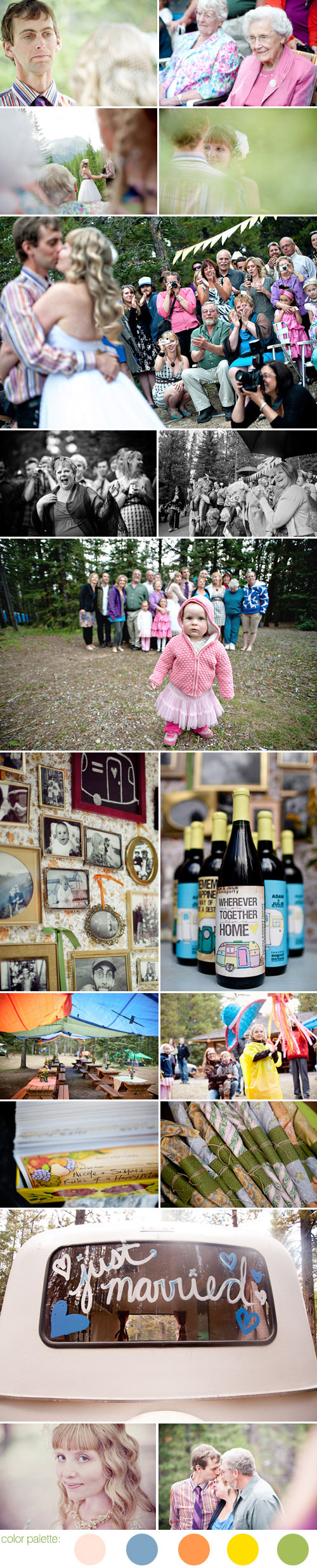 camping inspired Alberta, Canada wedding photographed by Eunice Montenegro, Christina Craft, Stacey Hedman, Kira Nelson and Tessa Perkins camping inspired Alberta, Canada wedding photographed by Eunice Montenegro, Christina Craft, Stacey Hedman, Kira Nelson and Tessa Perkins