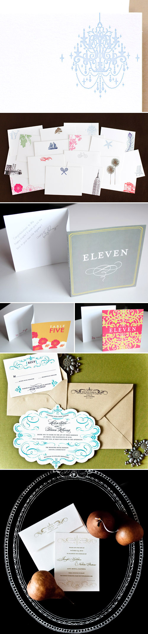 personalized notecards, thank you cards, custom wedding invitations and table numbers from Papeterie personalized notecards, thank you cards, custom wedding invitations and table numbers from Papeterie