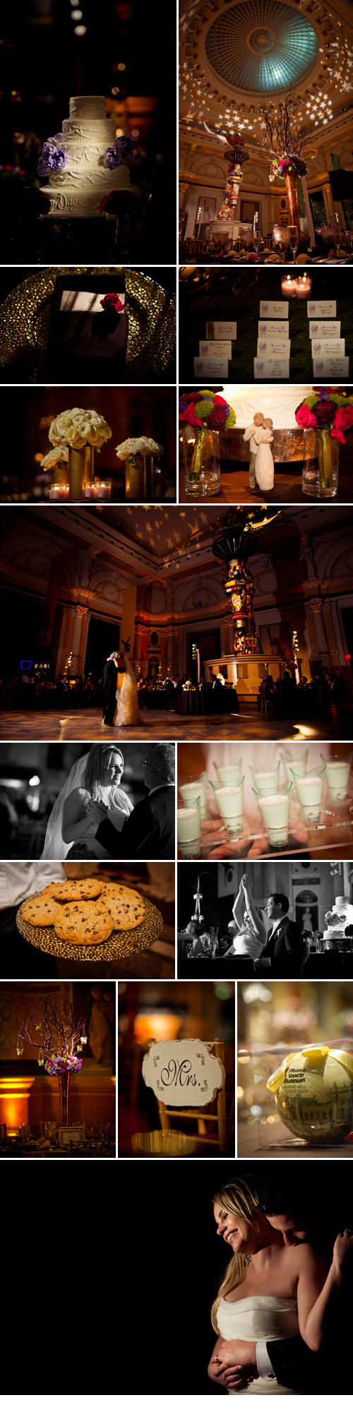 Whimsical wedding at Please Touch Museum in Philadelphia, PA, Vera Wang wedding dress, purple, green, magenta, gold brown and burgundy wedding colors Whimsical wedding at Please Touch Museum in Philadelphia, PA, Vera Wang wedding dress, purple, green, magenta, gold brown and burgundy wedding colors