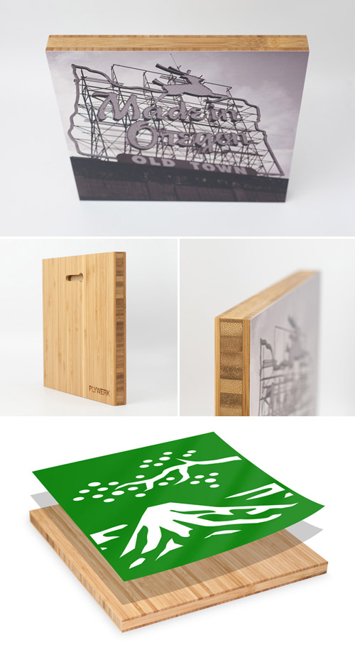 Eco-friendly bamboo and maple photo and art panels from Plywerk.com Eco-friendly bamboo and maple photo and art panels from Plywerk.com