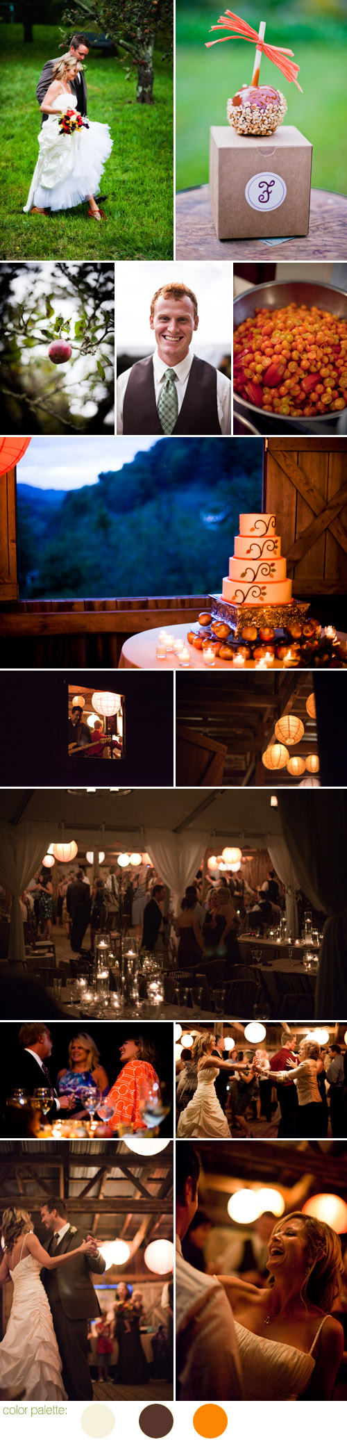 rustic fall colors apple orchard wedding at Old Orchard Creek in Lansing, North Carolina, wedding photos by Jeremie Barlow Photography rustic fall colors apple orchard wedding at Old Orchard Creek in Lansing, North Carolina, wedding photos by Jeremie Barlow Photography