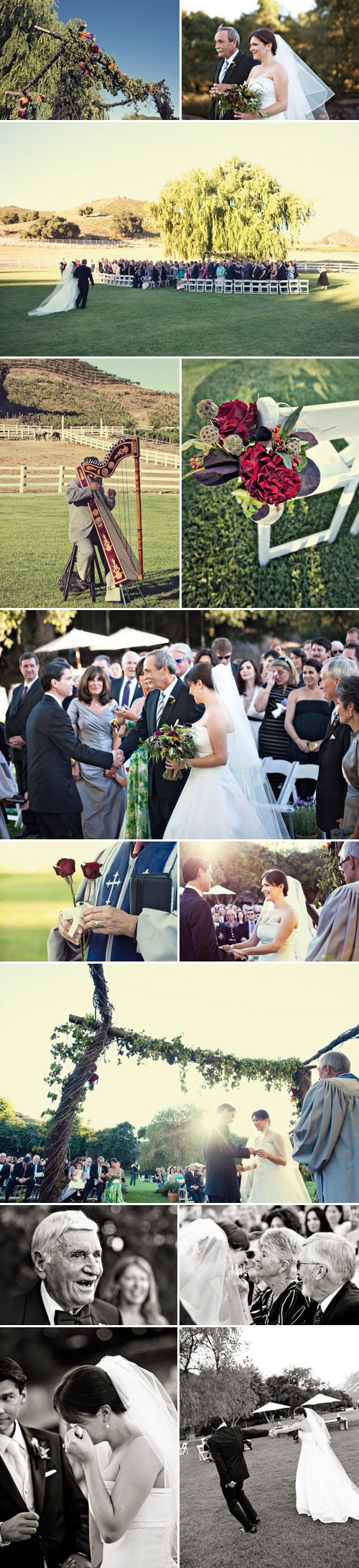 rustic elegant wedding at Saddlerock Ranch in Malibu, California, outdoor wedding, navy, burgundy, fuchsia and orange wedding colors, photos by Joy Marie Photography rustic elegant wedding at Saddlerock Ranch in Malibu, California, outdoor wedding, navy, burgundy, fuchsia and orange wedding colors, photos by Joy Marie Photography