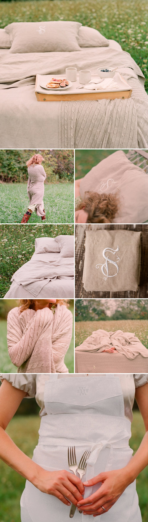 monogrammed bed linens and home accessories from Sarah Drake, images by Elizabeth Messina monogrammed bed linens and home accessories from Sarah Drake, images by Elizabeth Messina