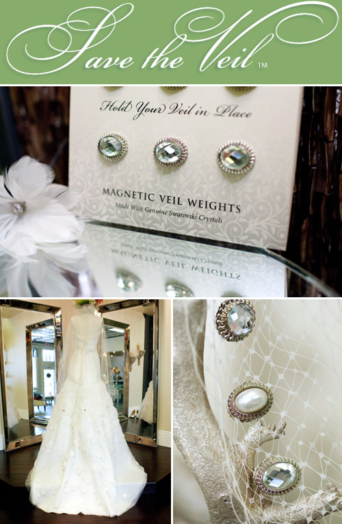 wedding veil weights from Save the Veil wedding veil weights from Save the Veil