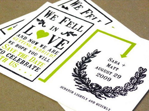 scratch-off wedding save the dates from Unless Someone Like You on Etsy.com scratch-off wedding save the dates from Unless Someone Like You on Etsy.com