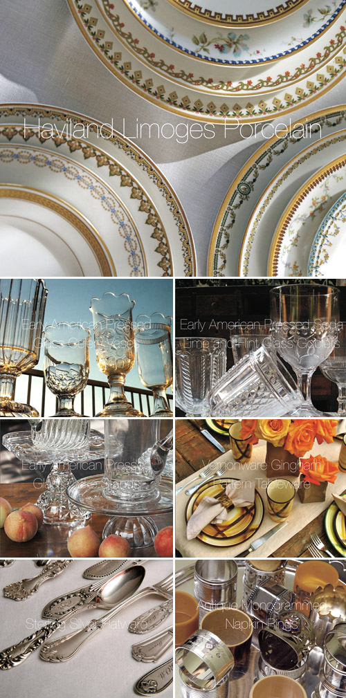 unique tableware rentals form Small Masterpiece, Southern California
