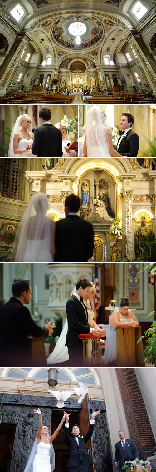 elegant Chicago wedding at Trump Tower, stylish wedding dress and bridal necklace, classic black tuxedo, wedding photos by Nakai Photography elegant Chicago wedding at Trump Tower, stylish wedding dress and bridal necklace, classic black tuxedo, wedding photos by Nakai Photography