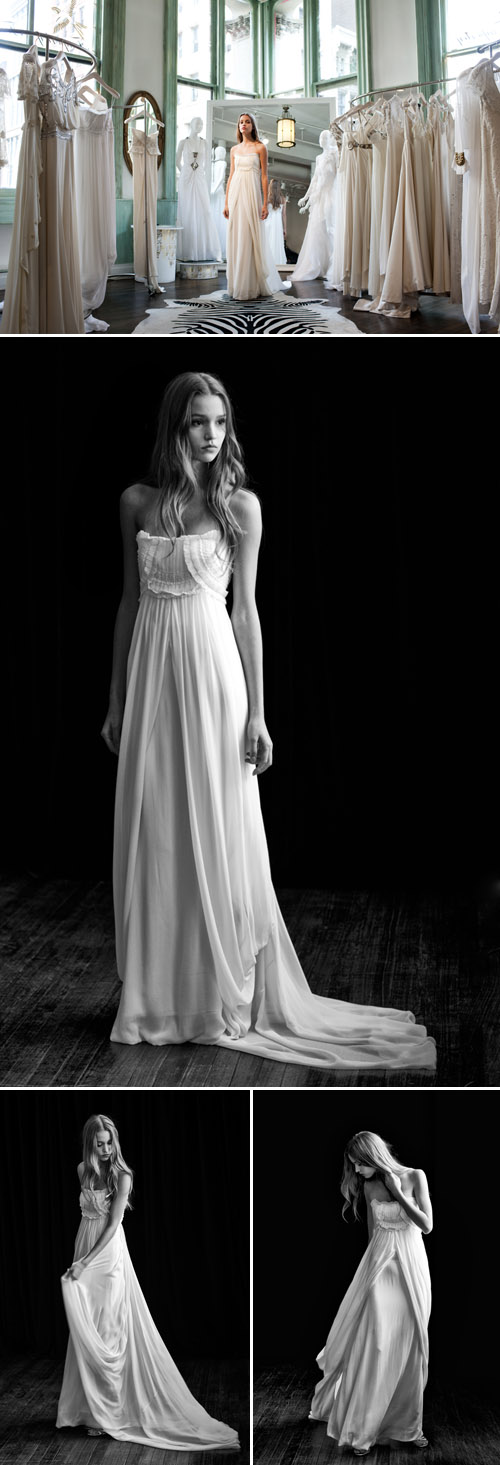 Temperley London bridal collection and New York boutique, vintage-inspired wedding dresses, photos by John and Joseph Photography Temperley London bridal collection and New York boutique, vintage-inspired wedding dresses, photos by John and Joseph Photography