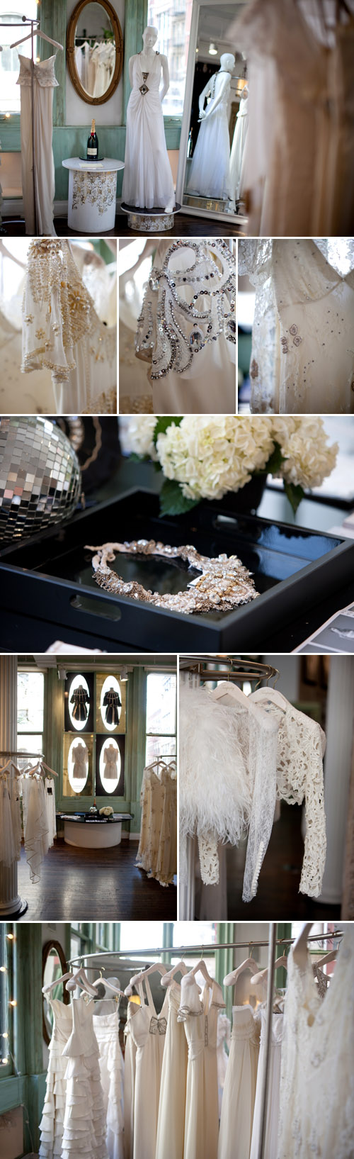 Temperley London bridal collection and New York boutique, vintage-inspired wedding dresses, photos by John and Joseph Photography Temperley London bridal collection and New York boutique, vintage-inspired wedding dresses, photos by John and Joseph Photography