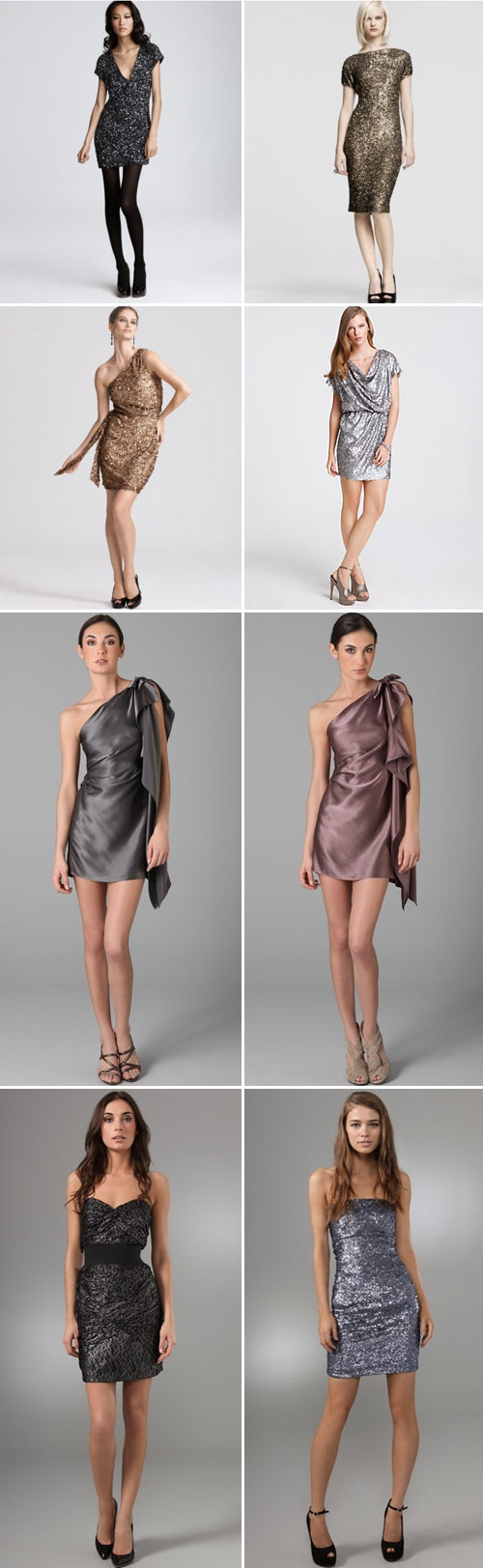 Las Vegas inspired sequins cocktail and bridesmaids' dresses Las Vegas inspired sequins cocktail and bridesmaids' dresses