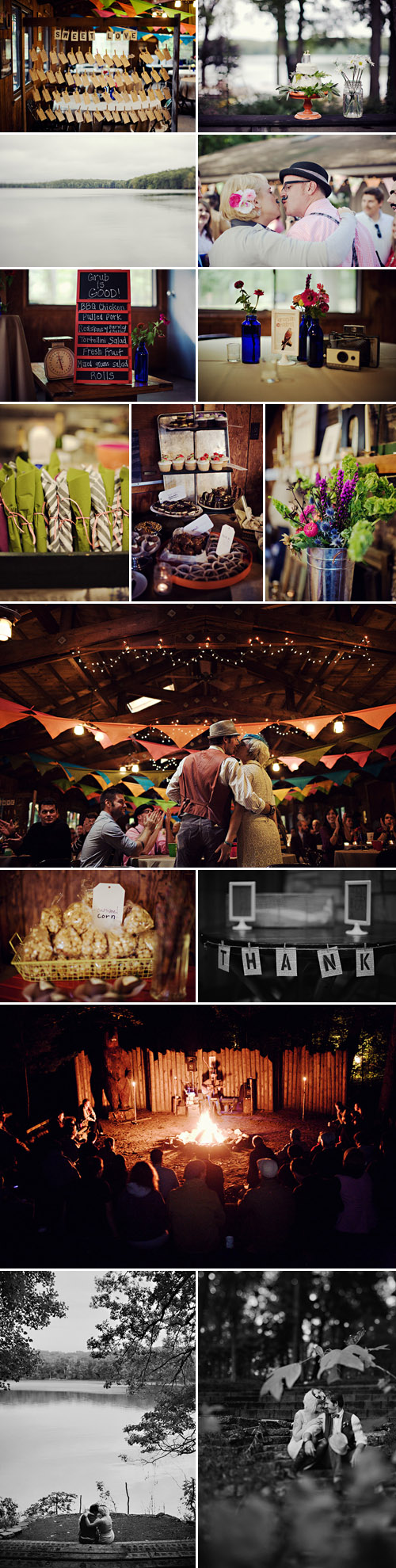 vintage summer camp inspired wedding in Michigan, creative alternative wedding photos by Kat Braman vintage summer camp inspired wedding in Michigan, creative alternative wedding photos by Kat Braman