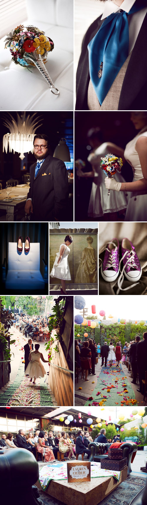 vintage handmade wedding at The Smog Shoppe in Los Angeles, California, teal, yellow and magenta wedding color ideas, photos by top LA wedding photographers Duke Photography vintage handmade wedding at The Smog Shoppe in Los Angeles, California, teal, yellow and magenta wedding color ideas, photos by top LA wedding photographers Duke Photography