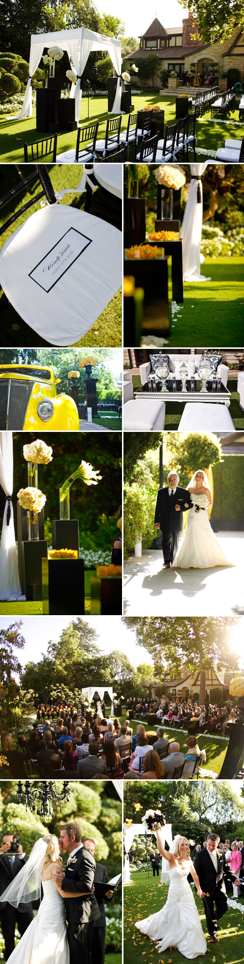 whimsical yellow, black and white wedding produced and designed by Kristin Banta Events, photos by Memories by Michael whimsical yellow, black and white wedding produced and designed by Kristin Banta Events, photos by Memories by Michael