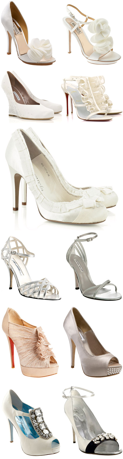 white, silver and metallic wedding shoes white, silver and metallic wedding shoes