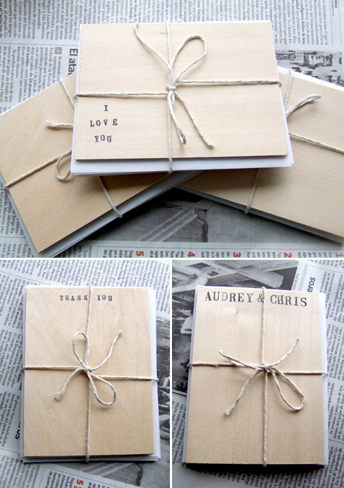 creative and unique wood wedding invitations and save the dates, from Paloma's Nest creative and unique wood wedding invitations and save the dates, from Paloma's Nest