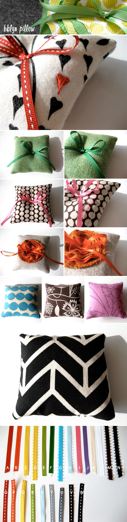 handmade wedding ring pillows from Bklyn Pillow handmade wedding ring pillows from Bklyn Pillow