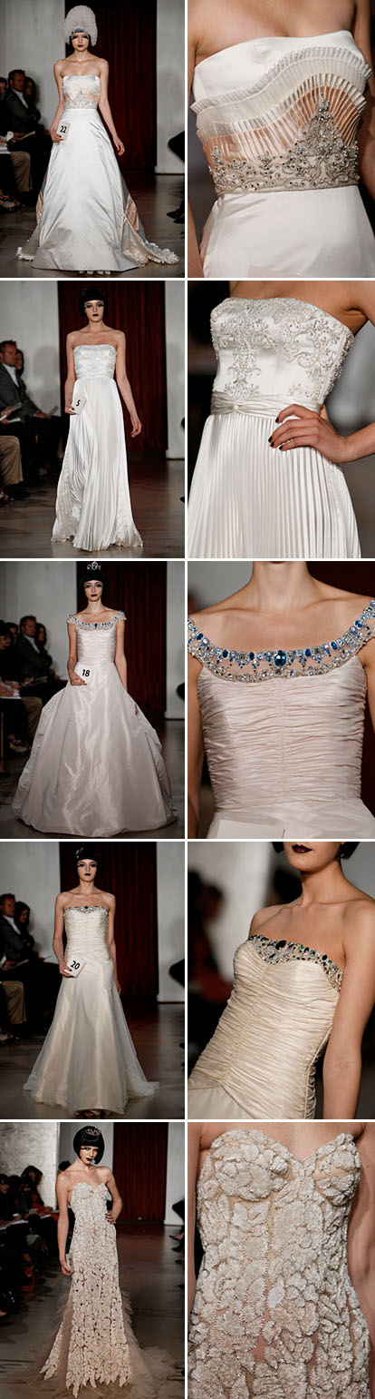 fall 09 wedding dresses from reem acra fall 09 wedding dresses from reem acra