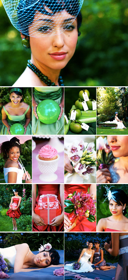 bright wedding color palettes from Cicada Bridal, images by Positive Light Photography bright wedding color palettes from Cicada Bridal, images by Positive Light Photography