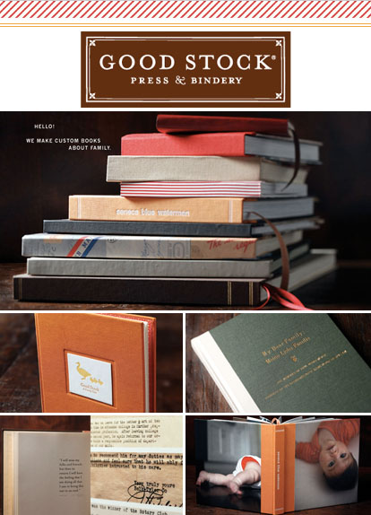 Good Stock Press and Bindery custom wedding albums and family heirloom books Good Stock Press and Bindery custom wedding albums and family heirloom books
