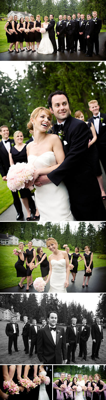 modern black tie wedding fashion, black bridesmaids dresses, photos by jasmine star photography modern black tie wedding fashion, black bridesmaids dresses, photos by jasmine star photography