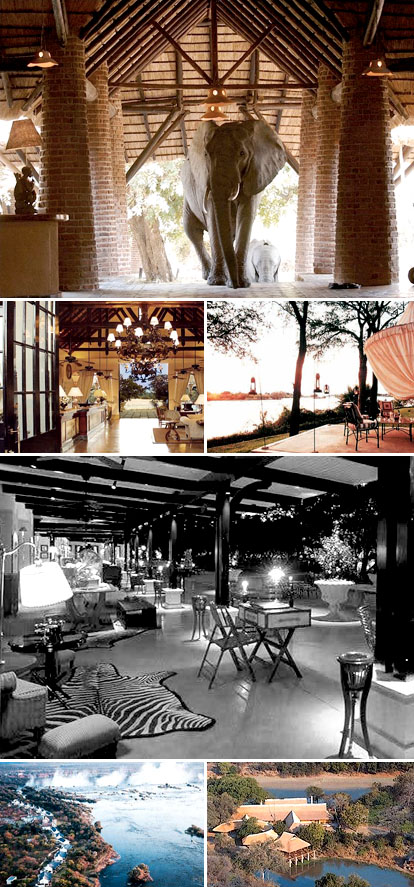 Zambia Africa hotels, Mfuwe Lodge and the Royal Livingstone Zambia Africa hotels, Mfuwe Lodge and the Royal Livingstone